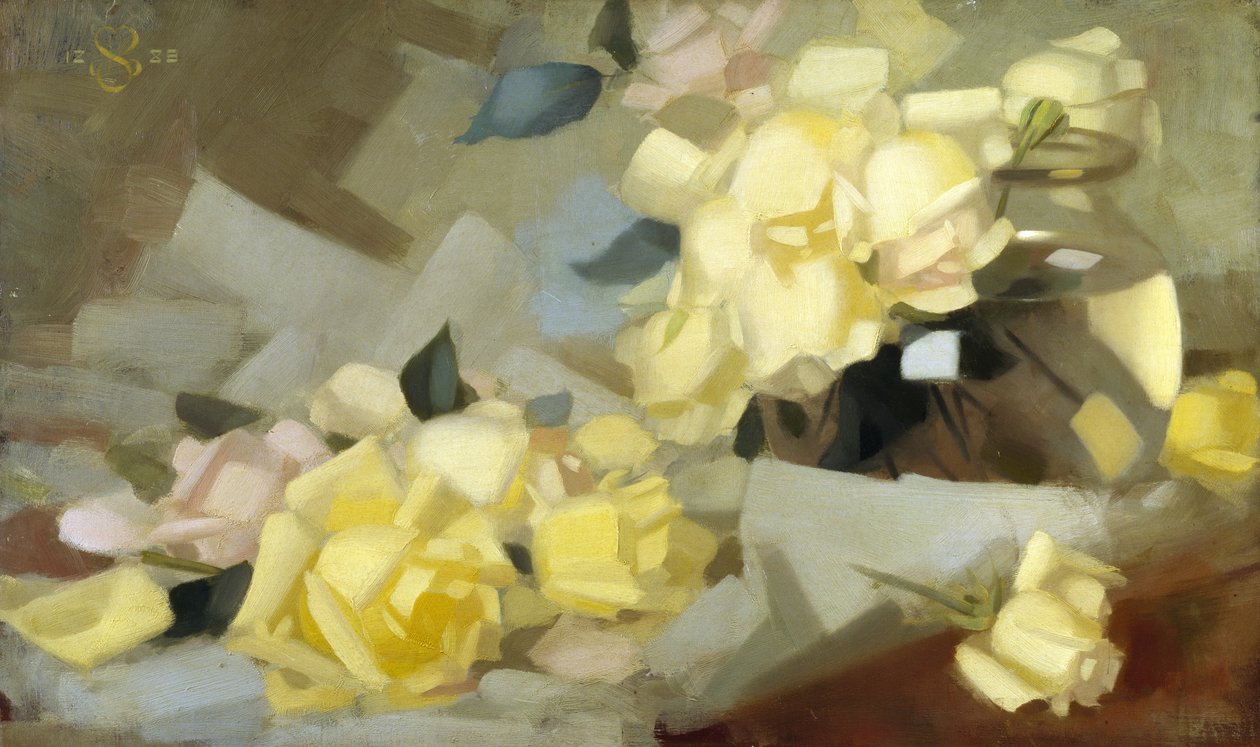 Rosas (óleo sobre tela) de James Stuart Park