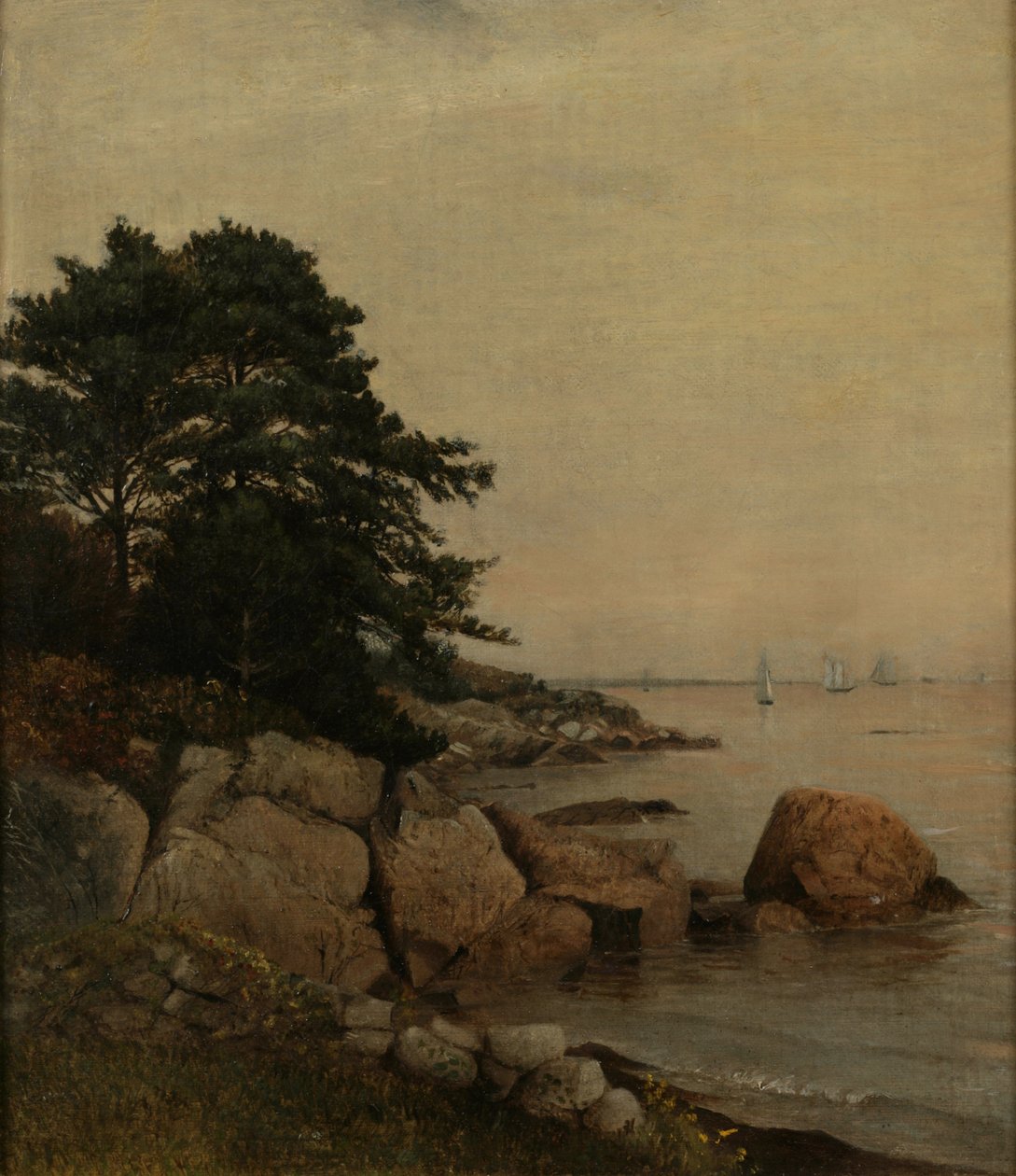Beverly Rocks, c.1860 (óleo sobre tela) de James Suydam
