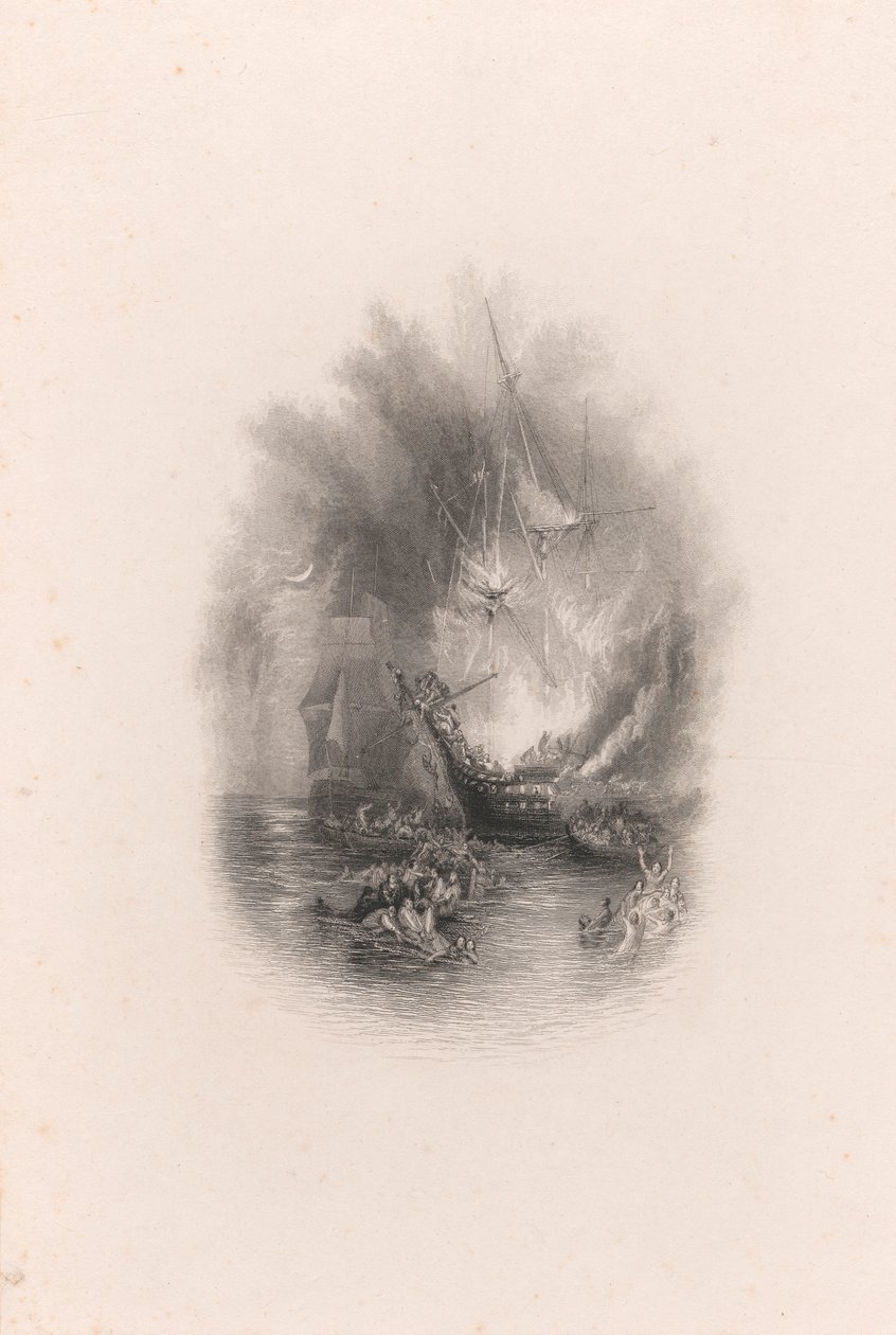 Fogo no mar (vinheta) de James T. Willmore