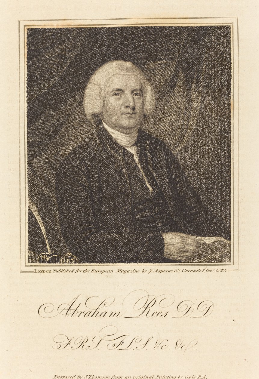 Abraham Reis, D. D. de James Thomson after John Opie