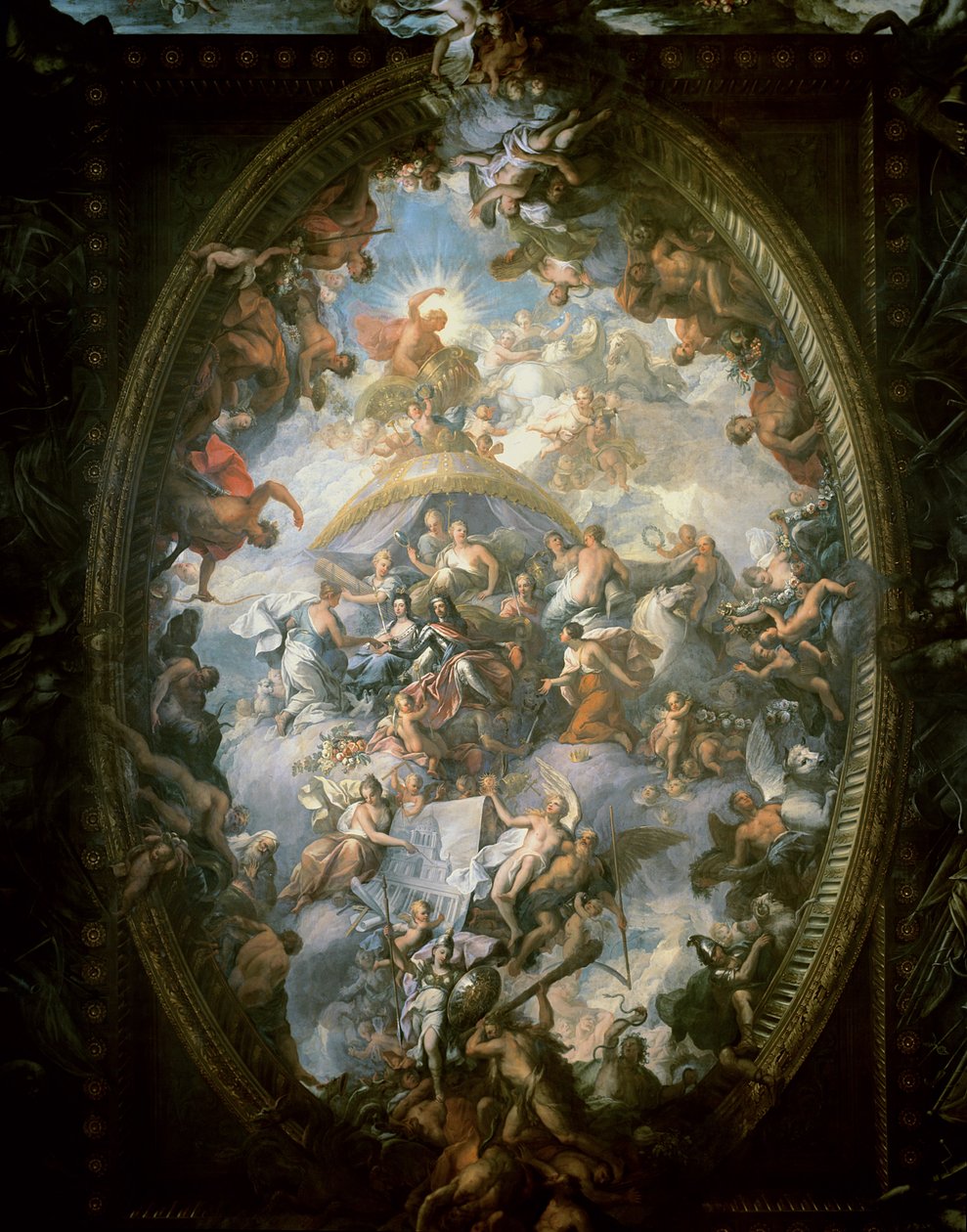 Teto do Salão Pintado, 1707-14 de James Thornhill