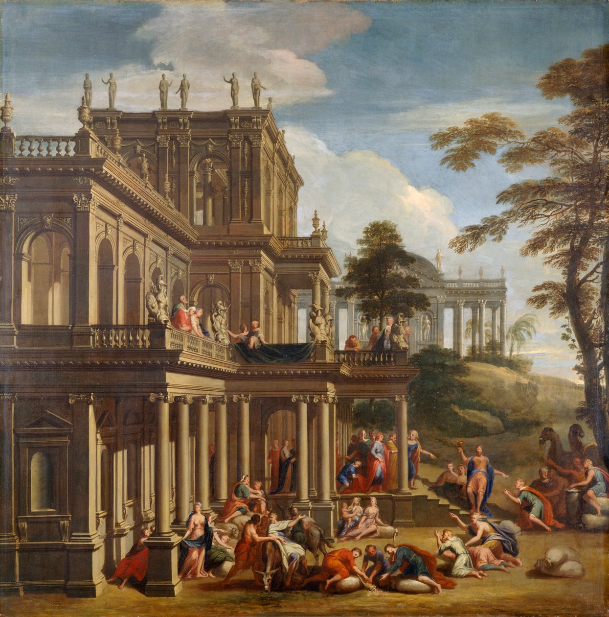 Joseph and his Brethren - The Discovery of the Cup c.1705 (óleo sobre tela) de James Thornhill