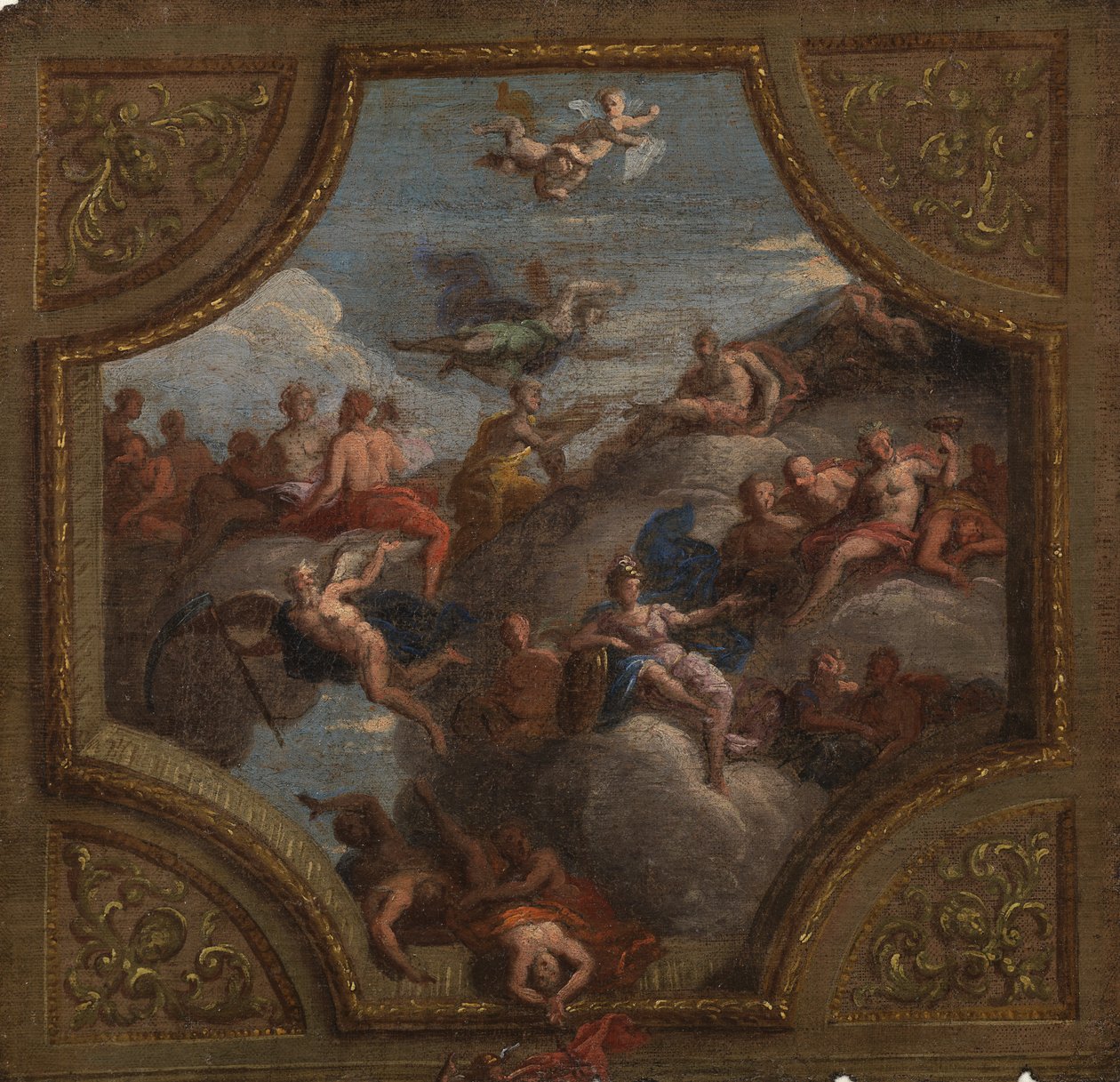 Esboço para uma decoração de teto, 1700 de James Thornhill