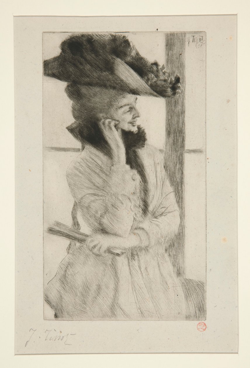 Na janela de James Tissot