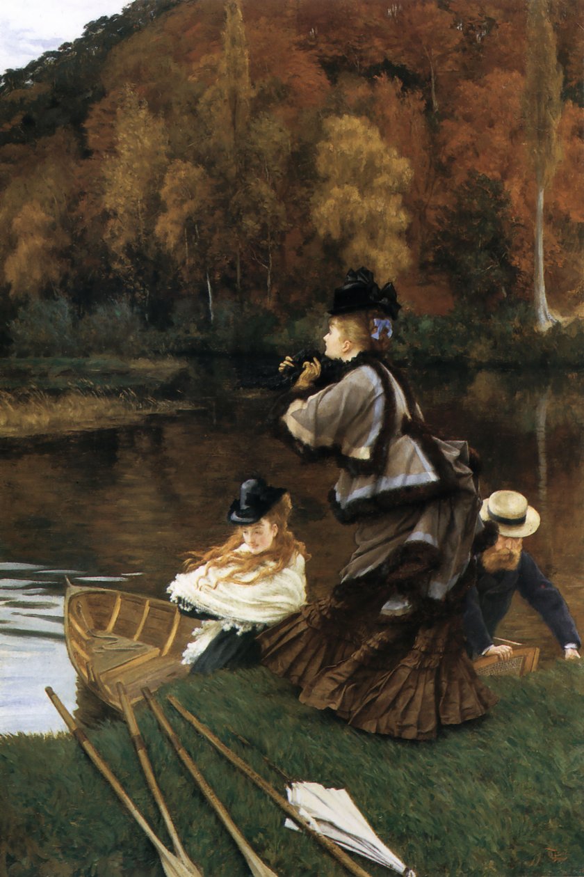 James Tissot - outono no Tamisa de James Tissot