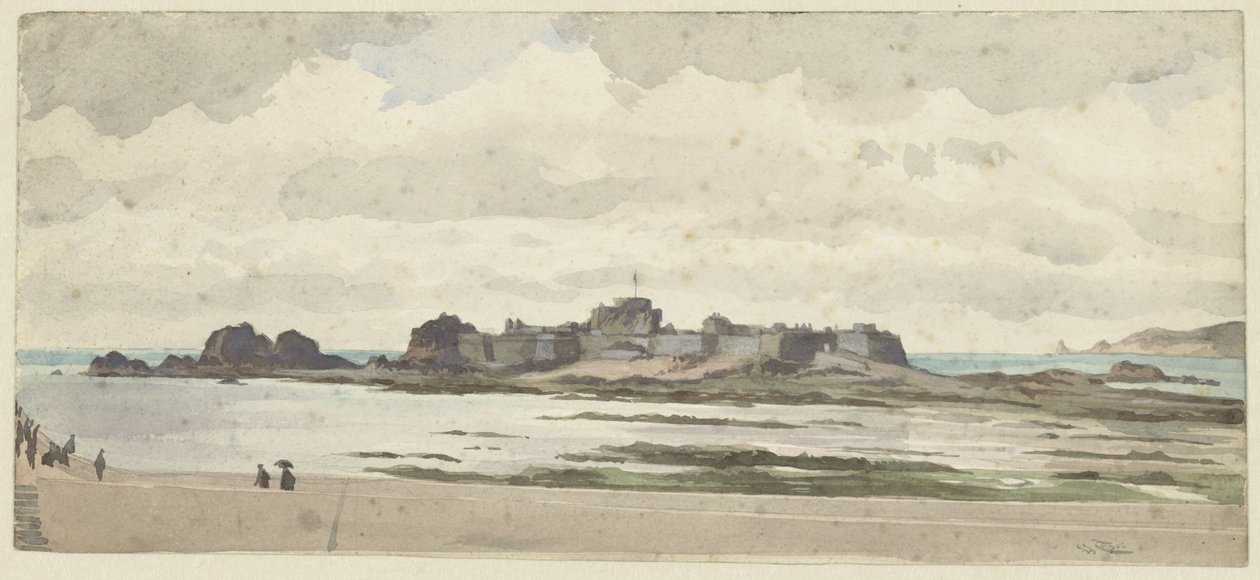 Castelo ou fortaleza na costa de James Tissot