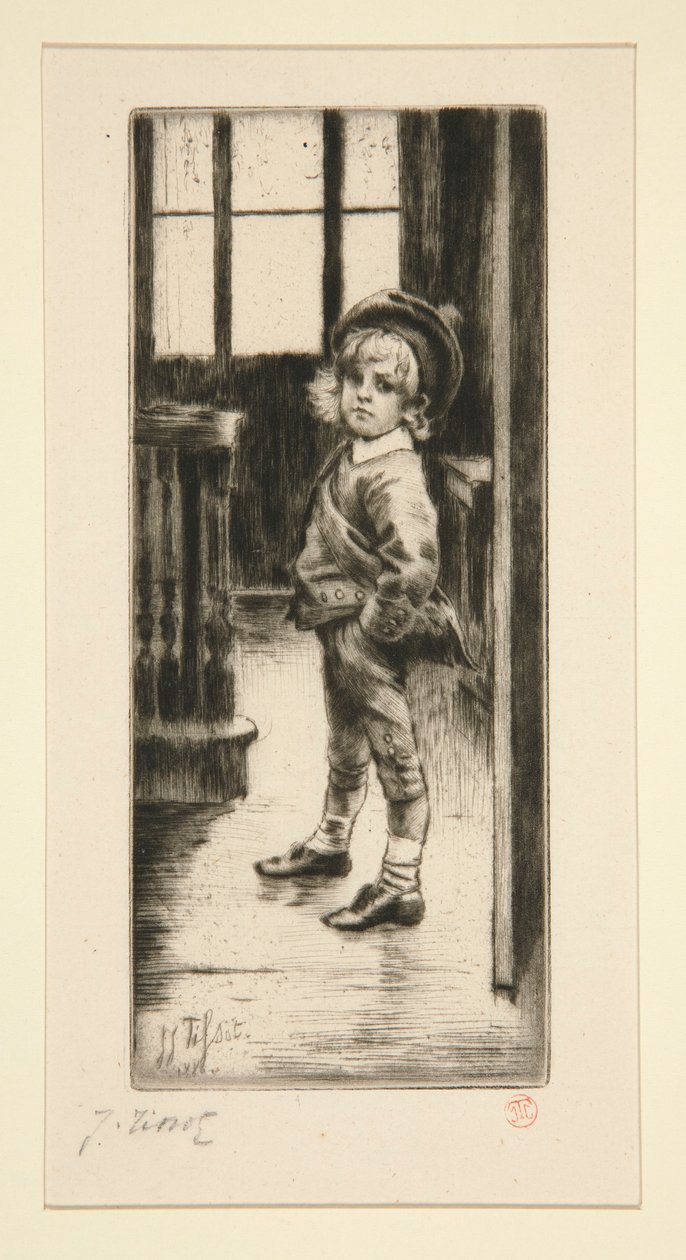Sa Premi?re Culotte [Primeiro par de calças] de James Tissot