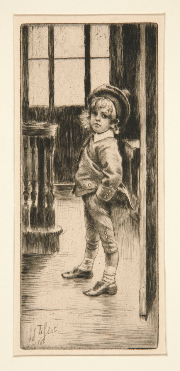 Sa Premi?re Culotte [Primeiro par de calças] de James Tissot