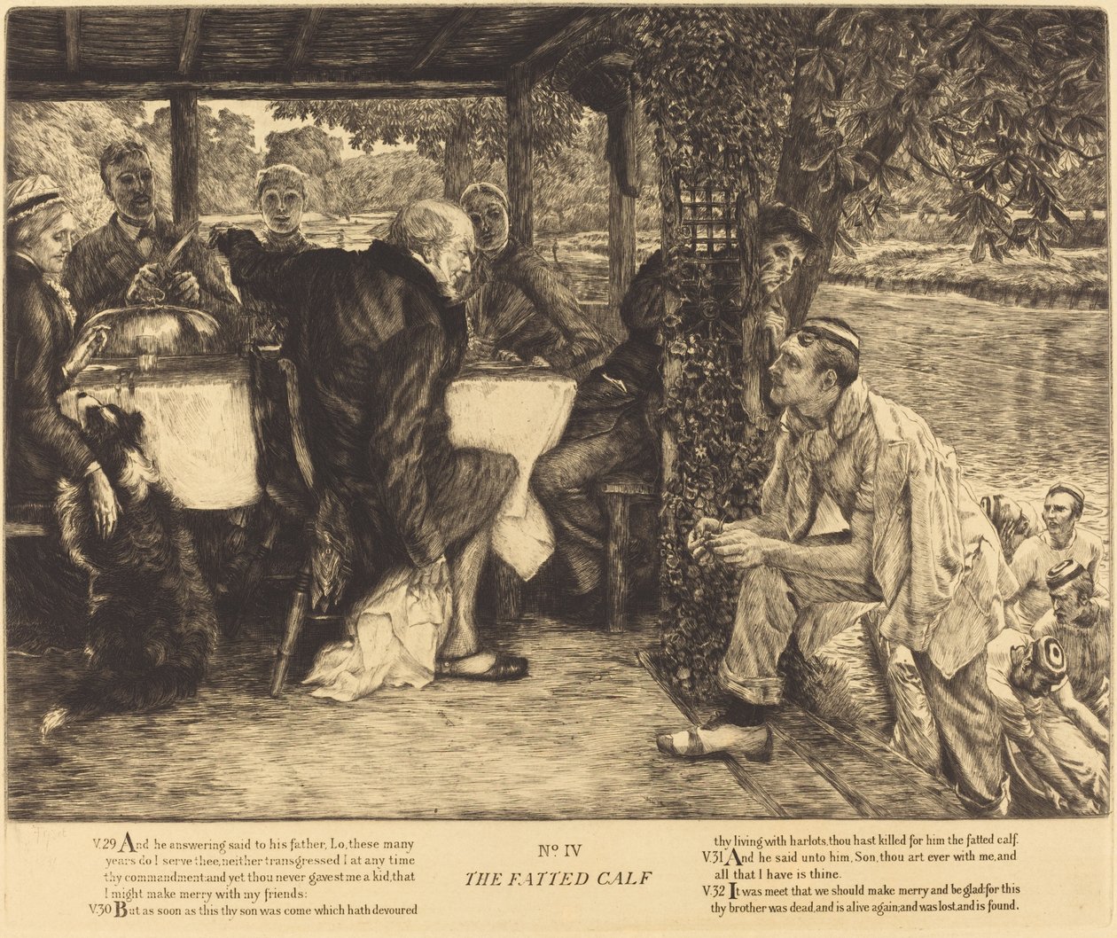 The Fatted Calf, 1882. de James Tissot
