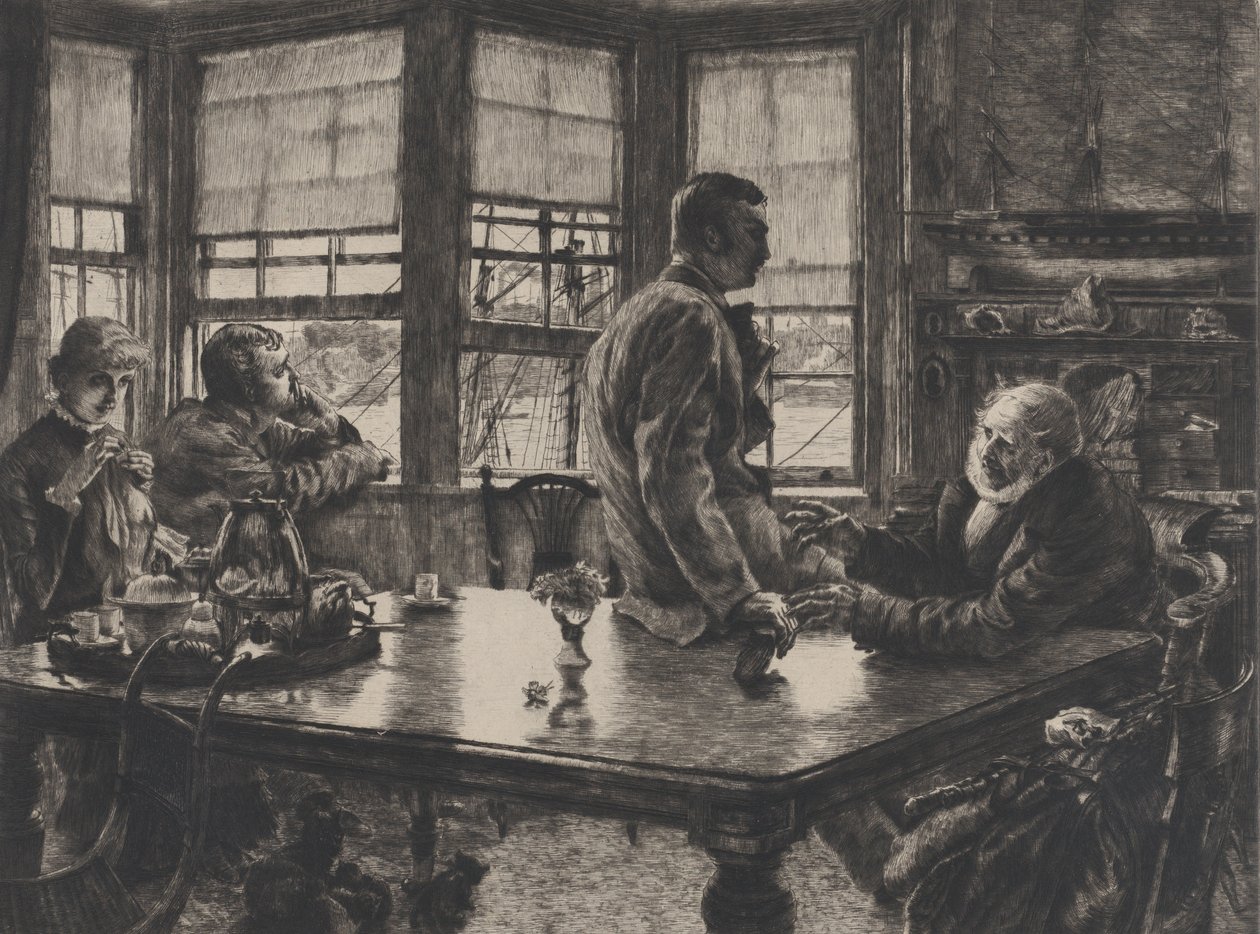 A Parábola do Filho Pródigo: A Partida No. 1, 1882. de James Tissot