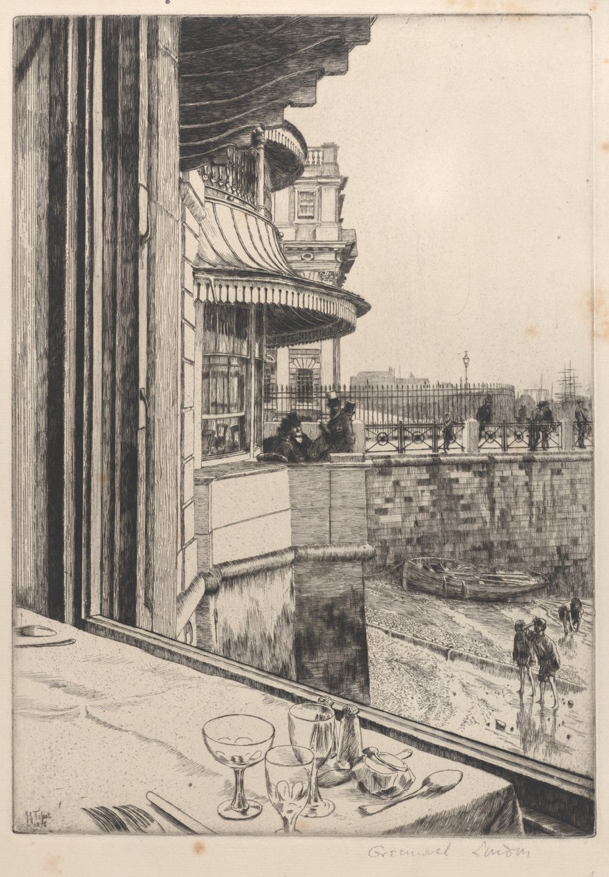 Trafalgar Tavern, Greenwich, 1878. de James Tissot
