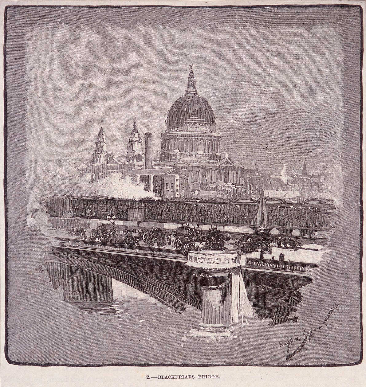 Ponte Blackfriars, Londres, 1796 de James Walker