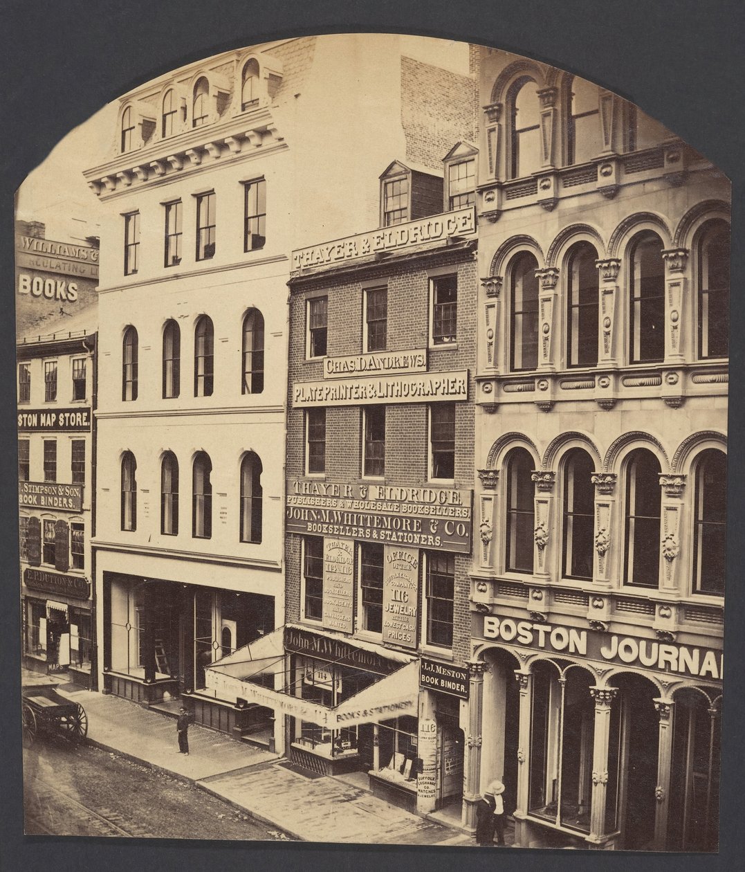Rua Washington, Boston, ca. 1860. de James Wallace Black