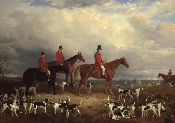 Samuel A. Reynell, Mestre da Caça à Morte, com Archerstown à distância de James Walsham Baldock