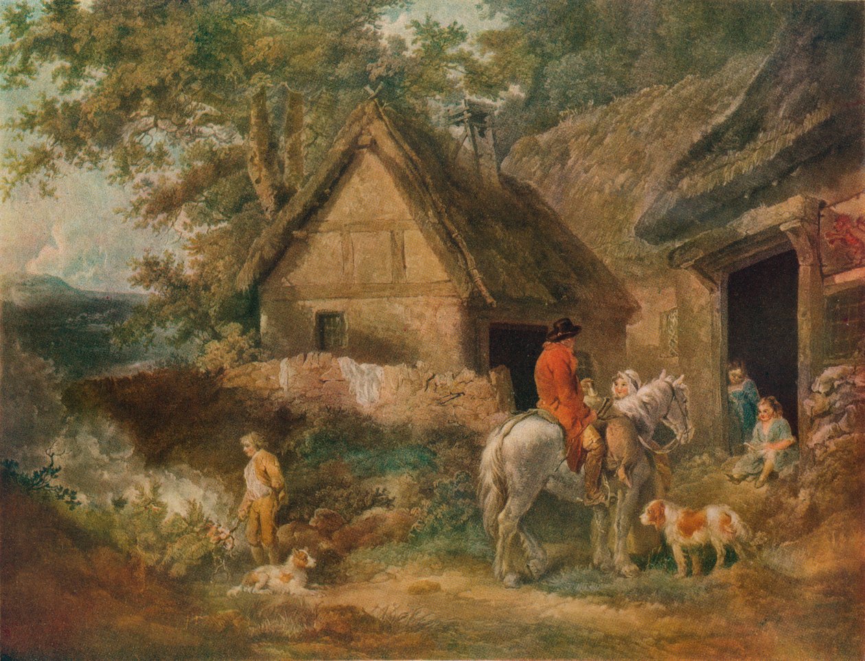 Um menino empregado queimando as ervas daninhas, 1799 de James Ward