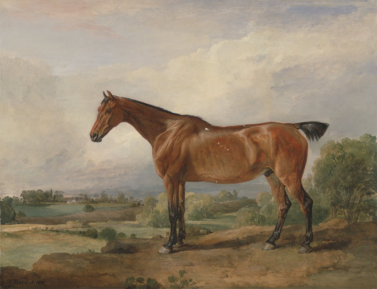 Um caçador em uma paisagem de James Ward