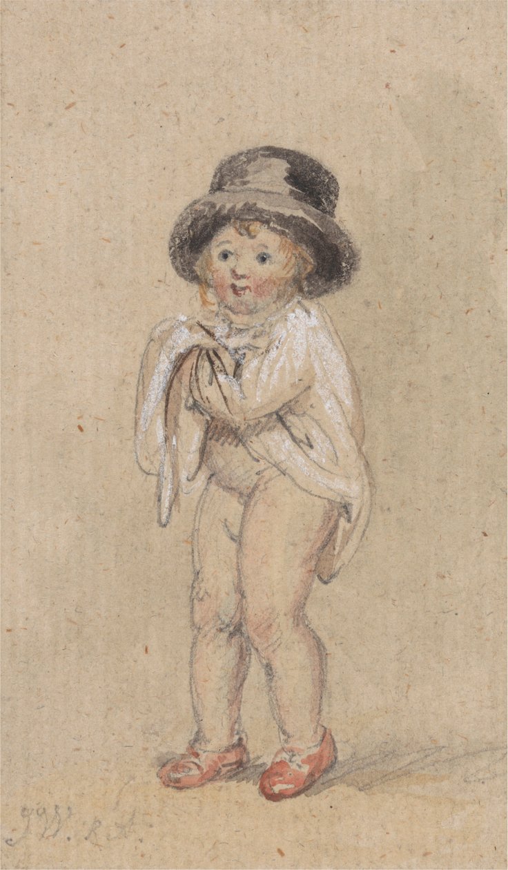 Um Rapazinho com Sapatos Vermelhos (Criança com Sapatos Vermelhos e um Chapéu de Cima) de James Ward
