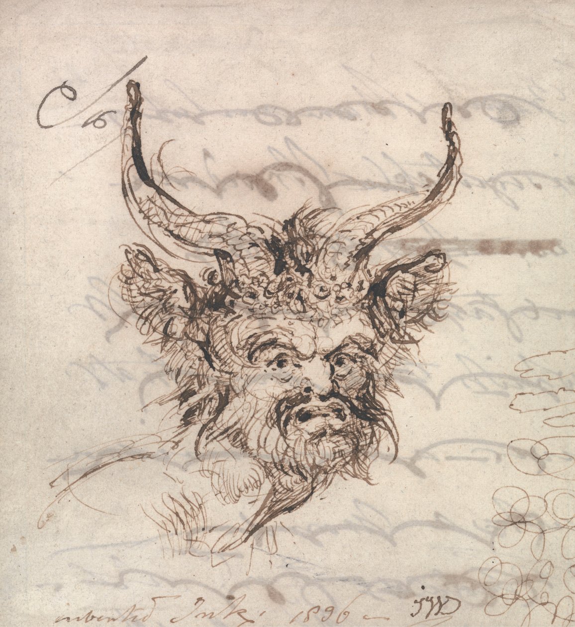 Uma cabeça de Satyr de James Ward