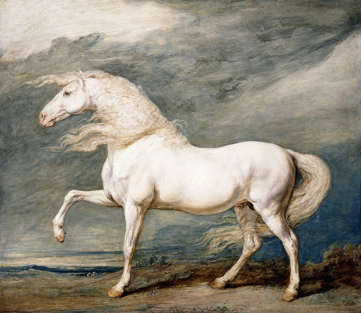 Adonis, o carregador favorito do rei George III, de James Ward