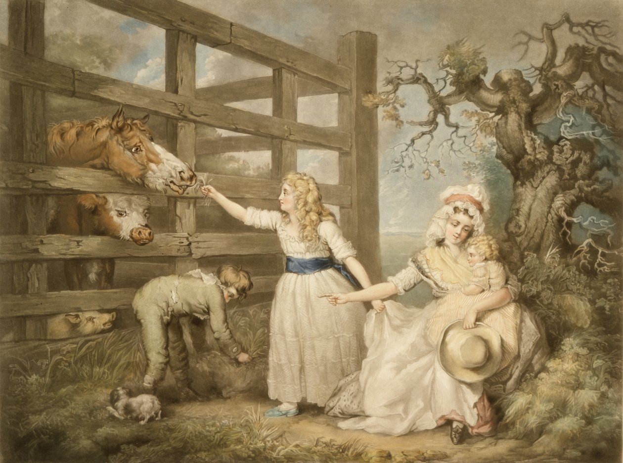 Filhos Compassivos, gravados por William Ward (1766-1826) 1793 de James Ward
