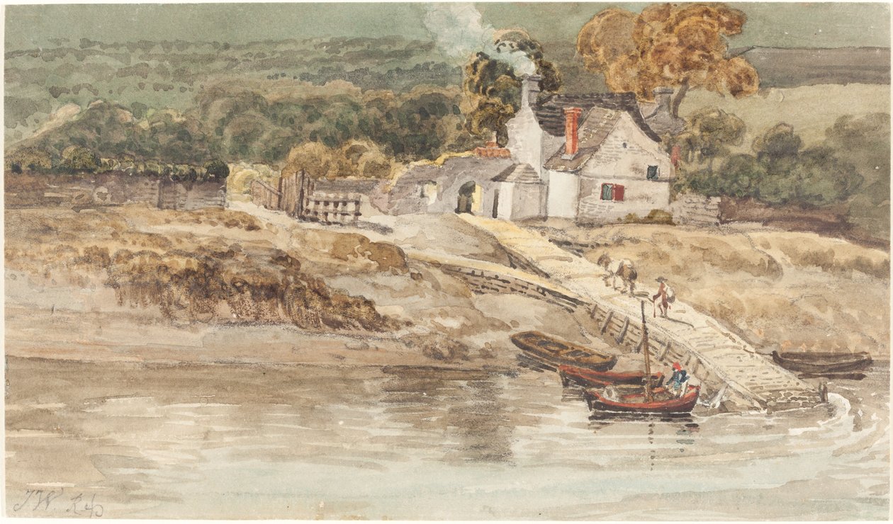 Local de desembarque perto da Abadia de Tintern de James Ward