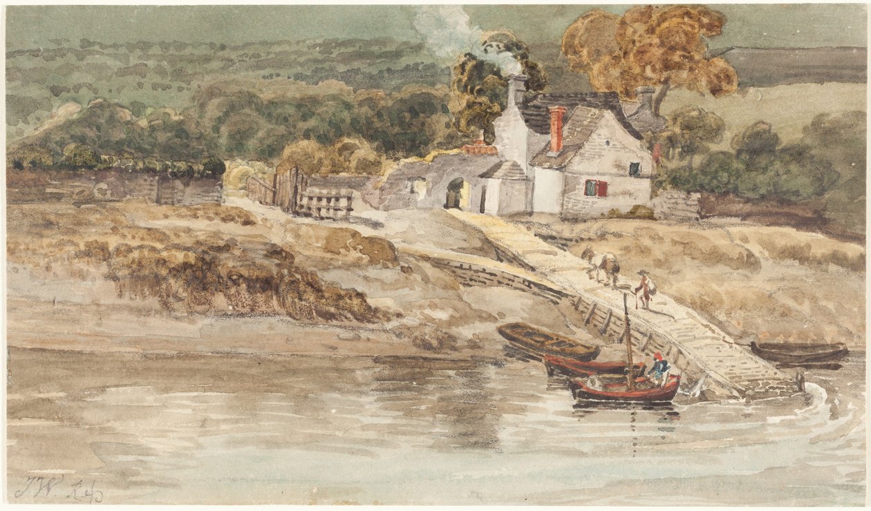 Local de desembarque perto da Abadia de Tintern de James Ward