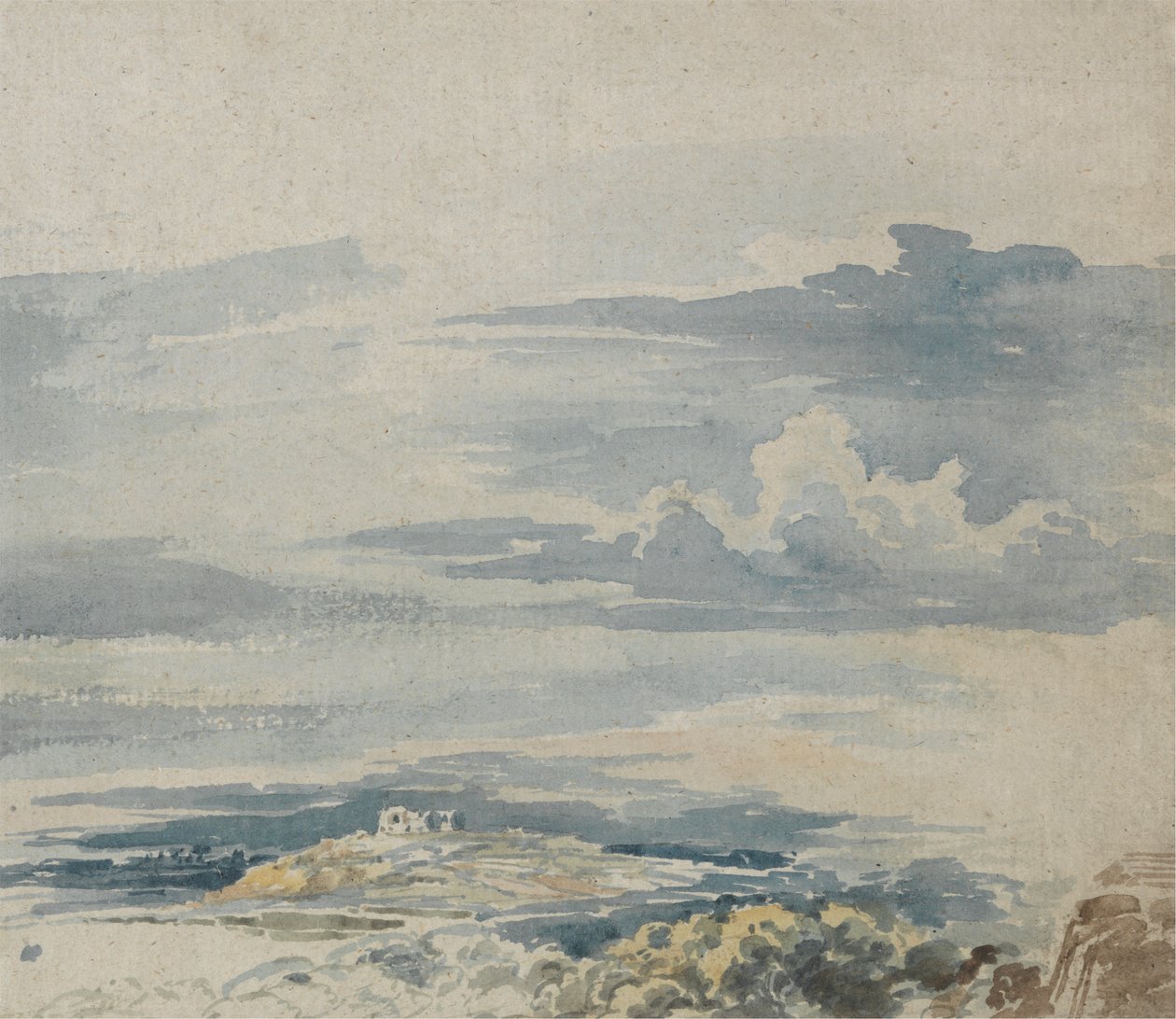 Paisagem com um Castelo sobre um Monte de James Ward