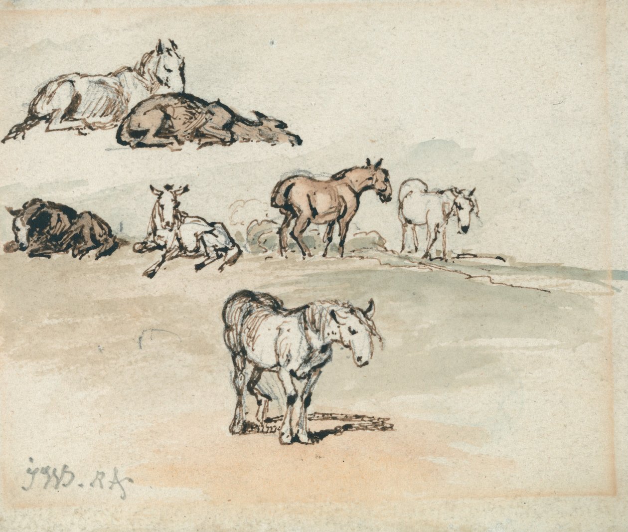 Estudos sobre cavalos de James Ward
