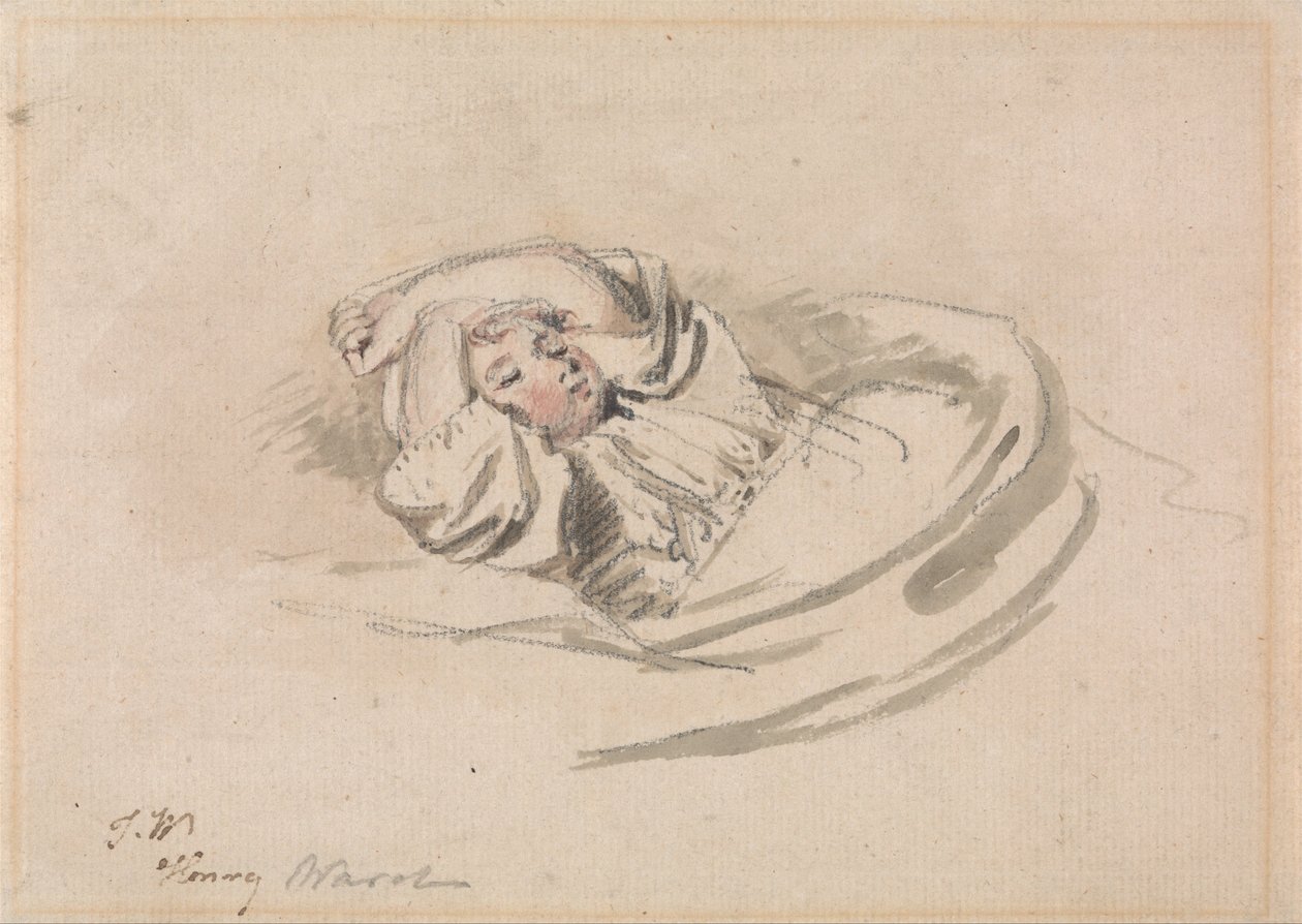 O filho do artista, Henry, a dormir de James Ward