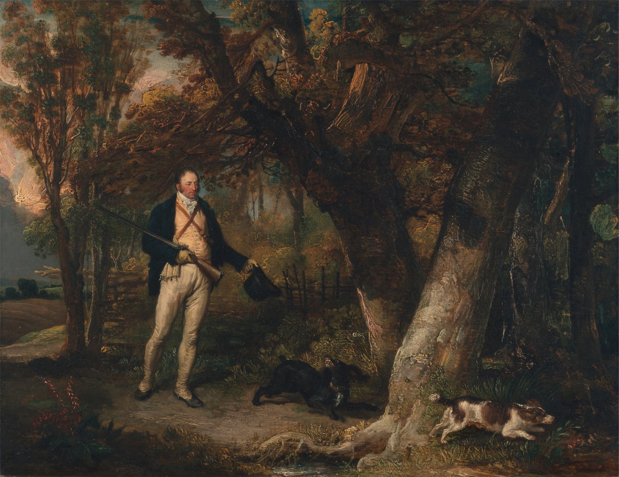 O Reverendo Thomas Levett e os Cães Favoritos, Cock-shooting de James Ward