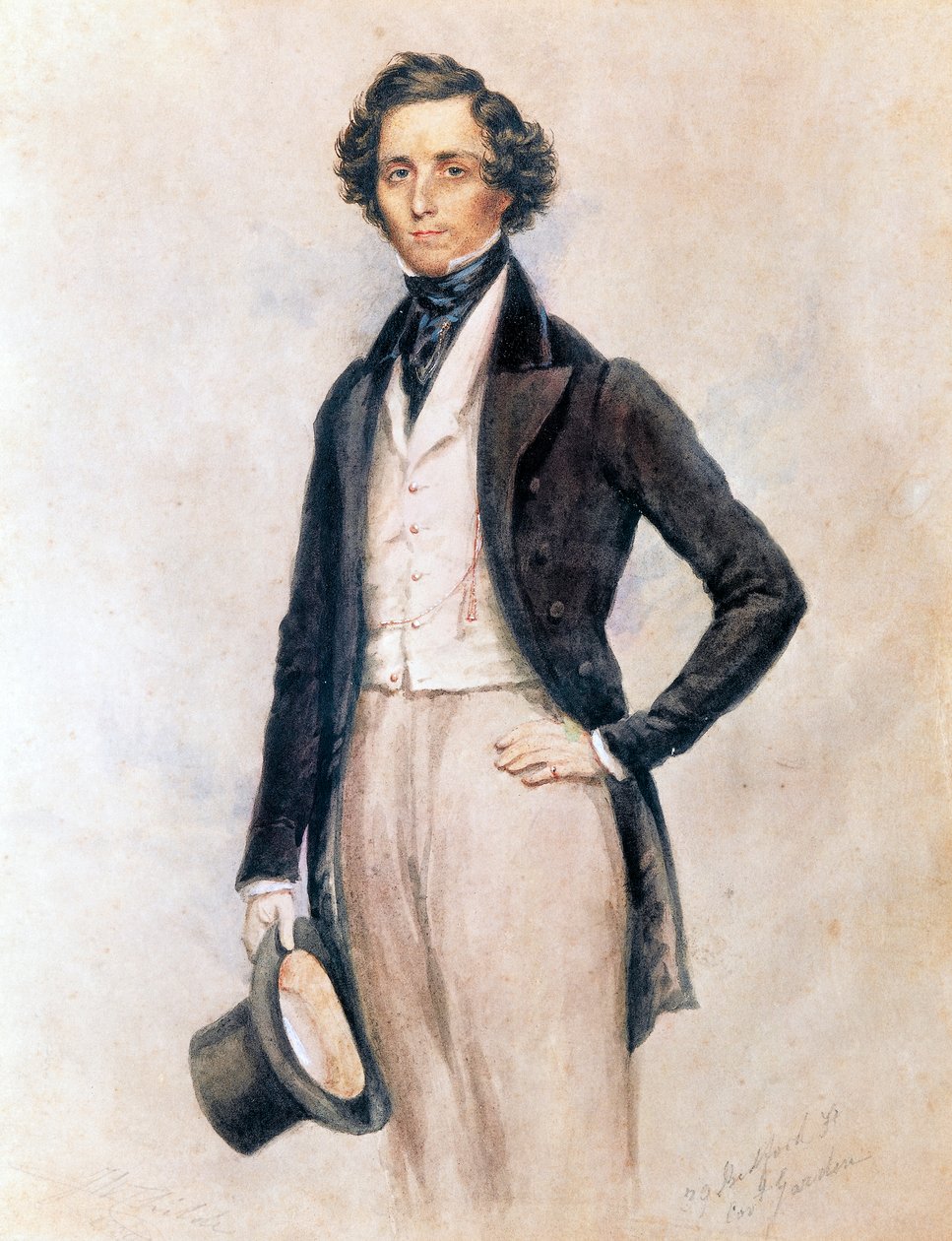 Retrato de Felix Mendelssohn Bartholdy (Hamburgo de James Warren (after) Childe