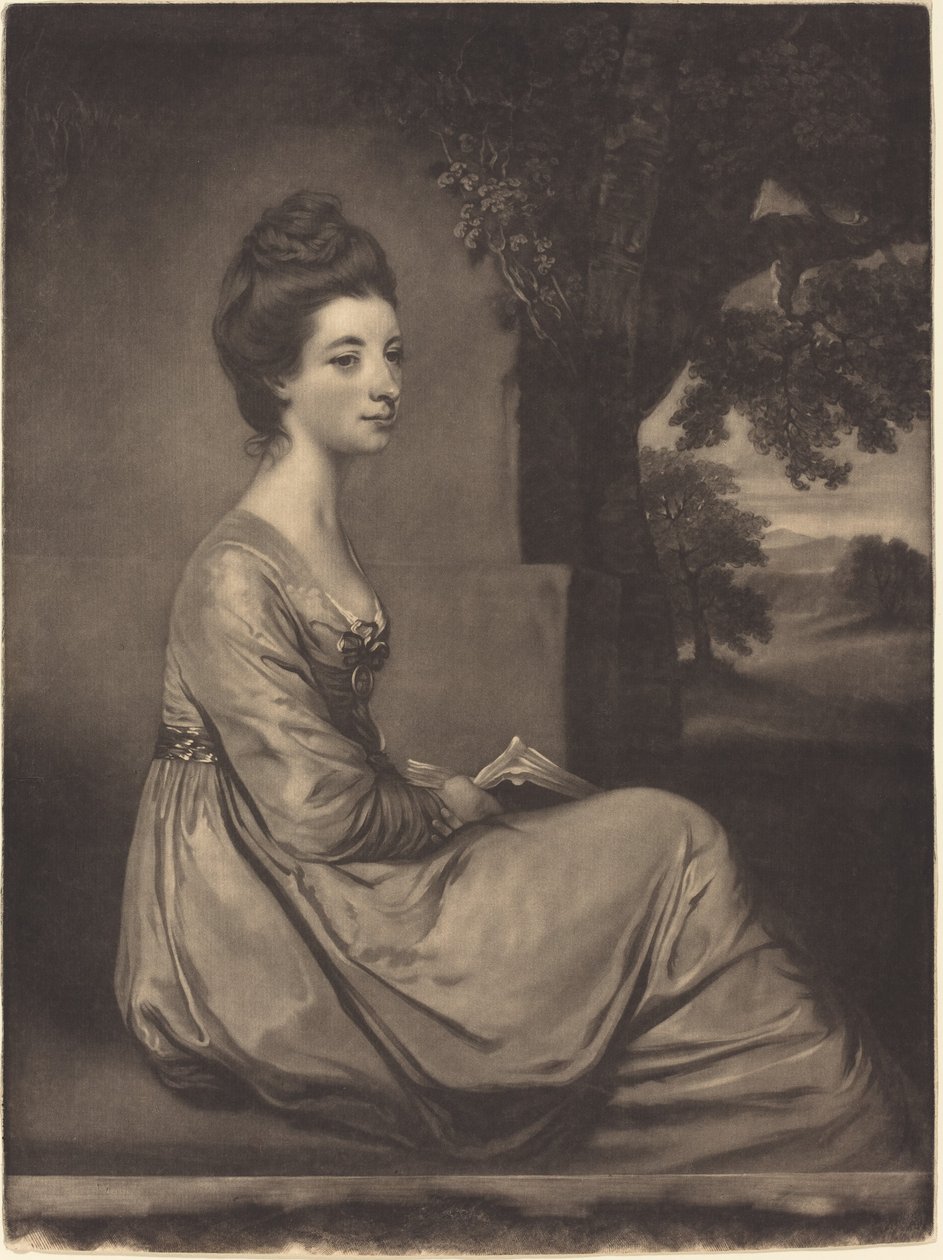 Jemima Countess Cornwallis de James Watson after Sir Joshua Reynolds