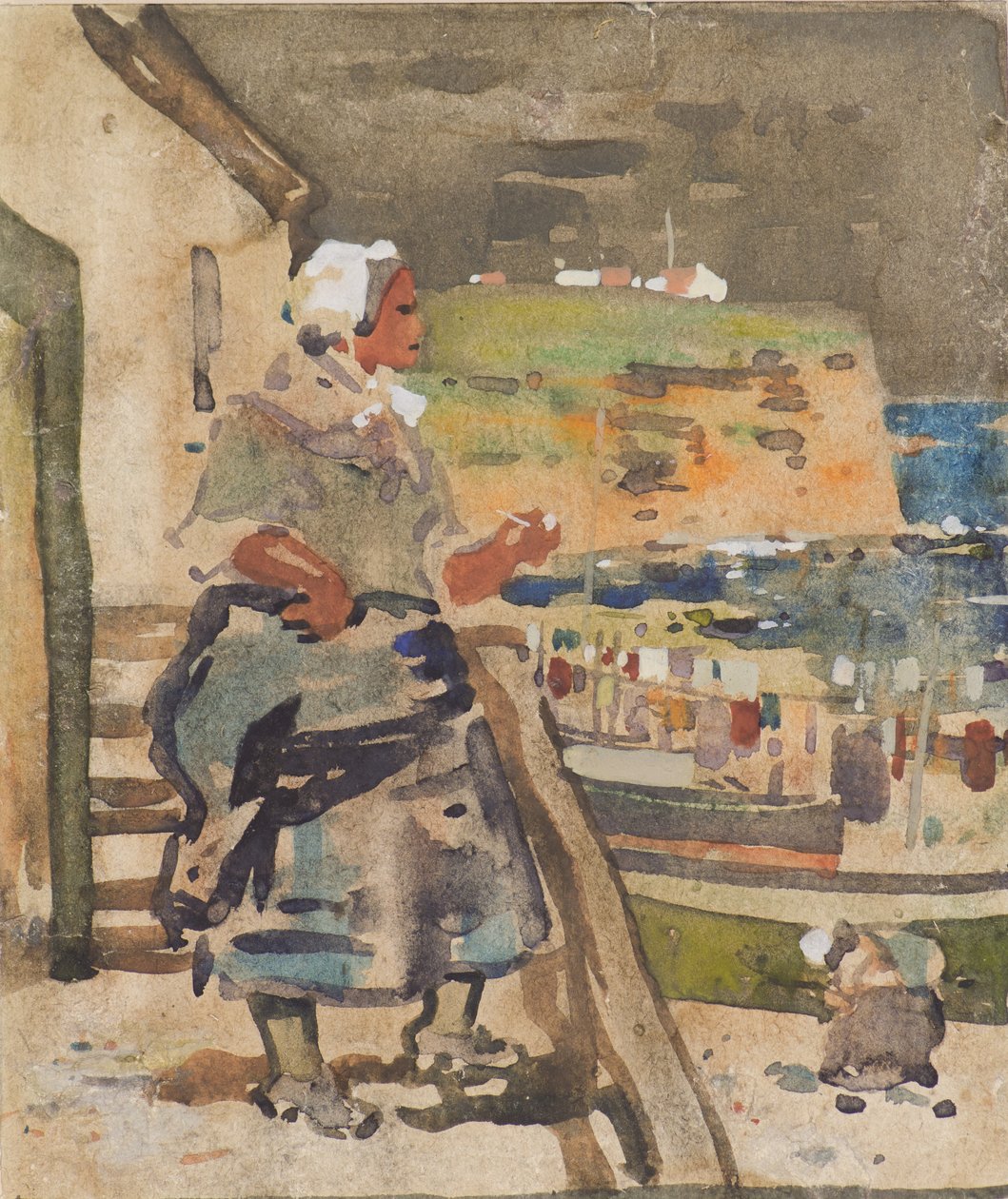 Auchmithie (aguarela) de James Watterston Herald