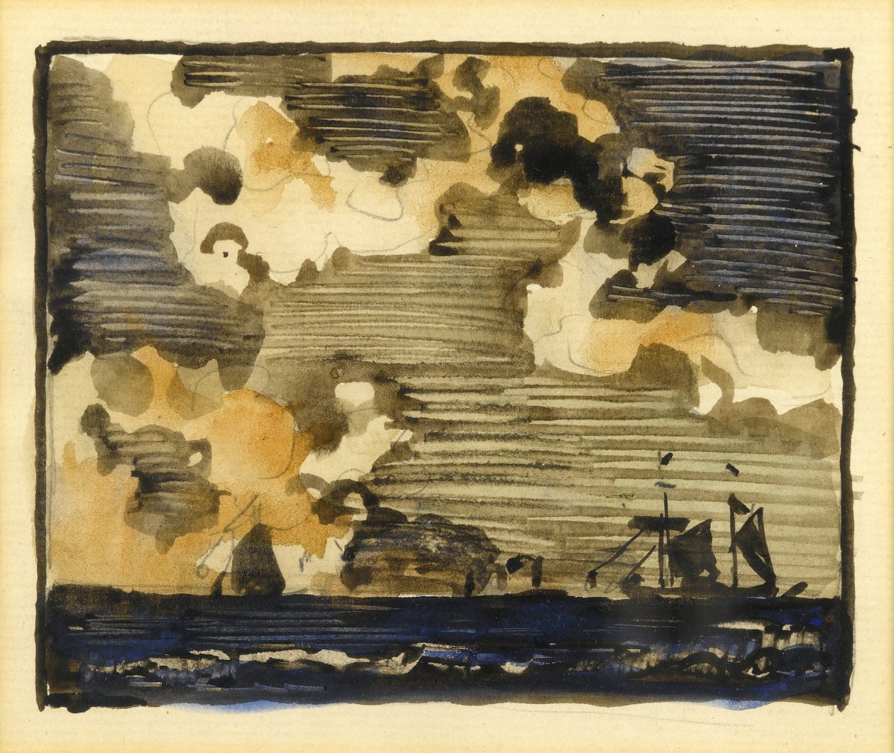 Marinha (wc no papel) de James Watterston Herald