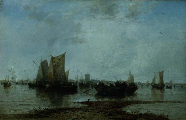 Dordrecht (óleo sobre tela) de James Webb