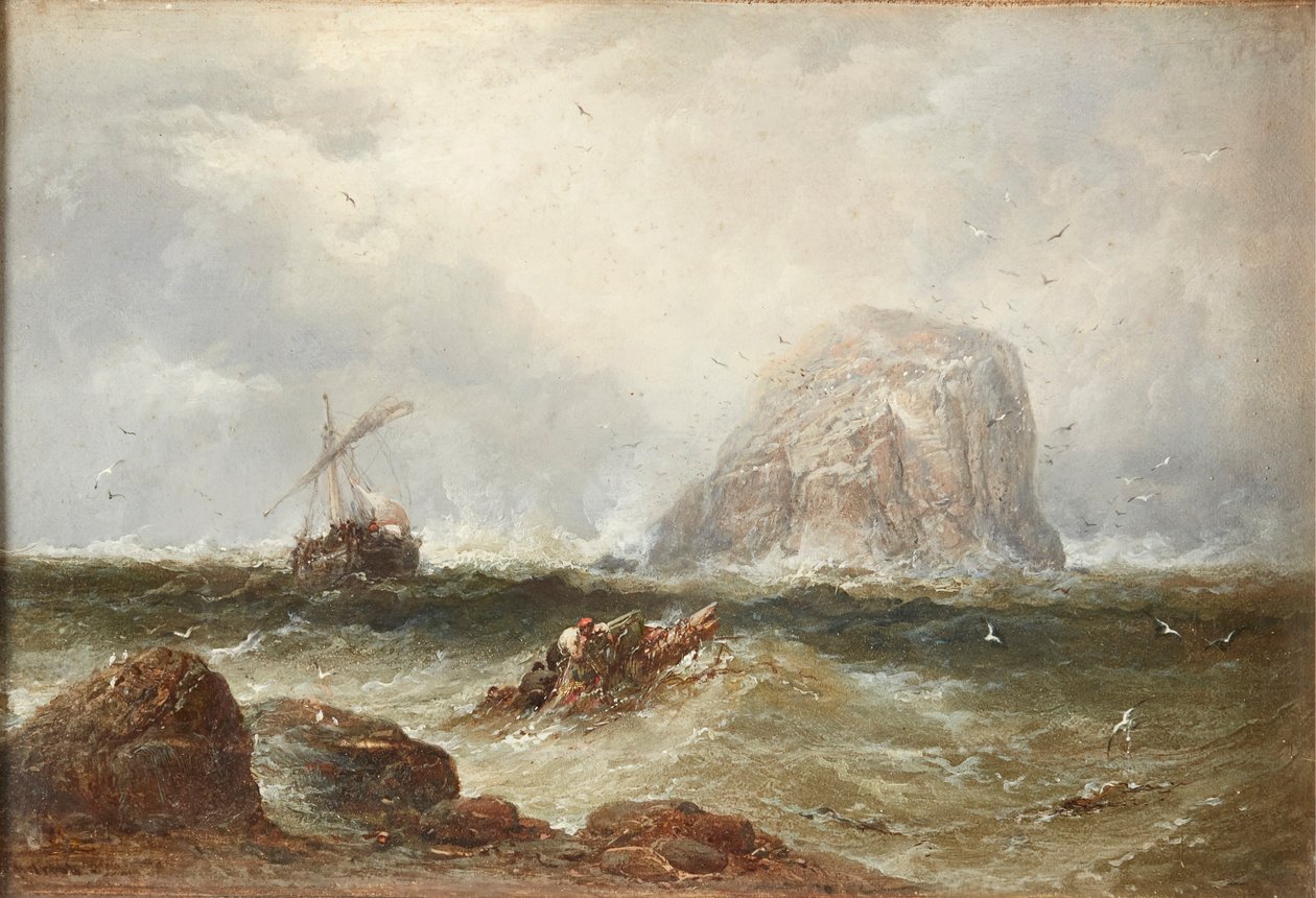 Off the Bass Rock (óleo sobre tela) de James Webb