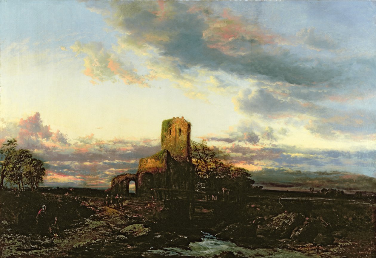 Castelo de Portchester, 1895 de James Webb