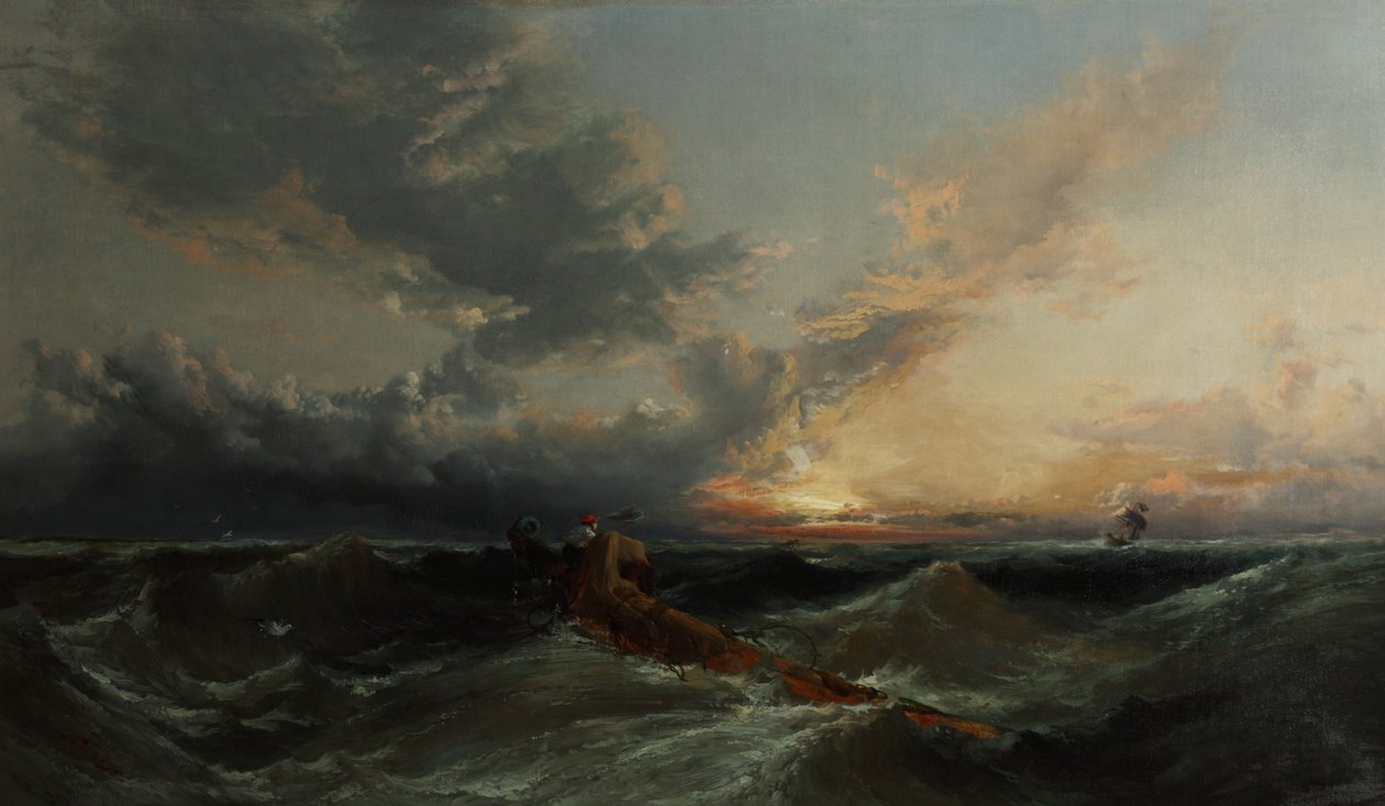O Sinal, c.1860 (óleo sobre tela) de James Webb