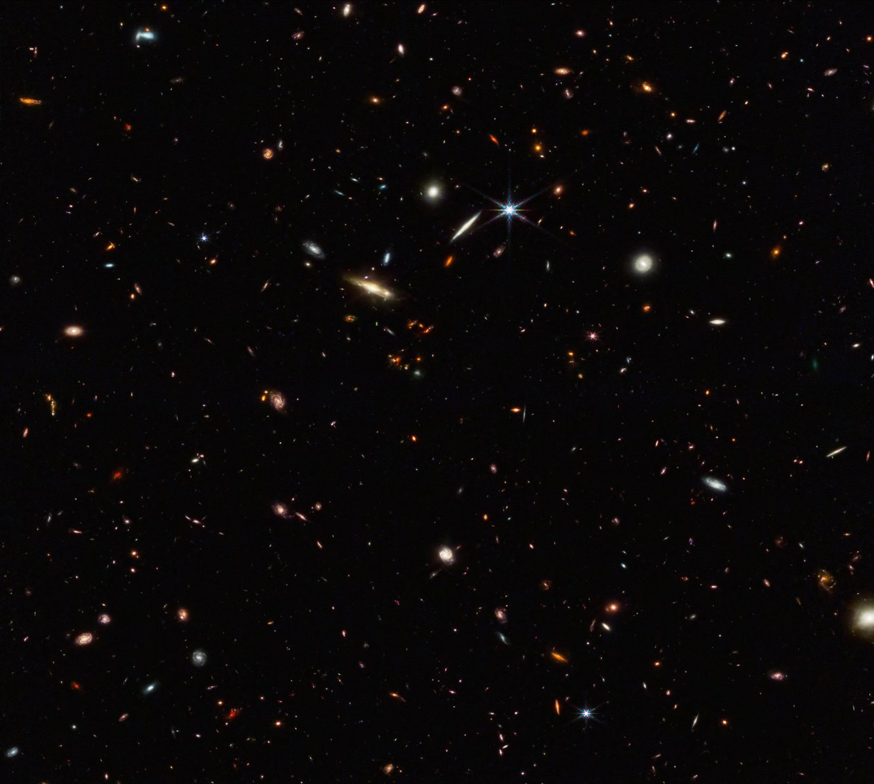 Filamento cósmico ASPIRE (Imagem NIRCam) de James Webb Space Telescope (NASA)