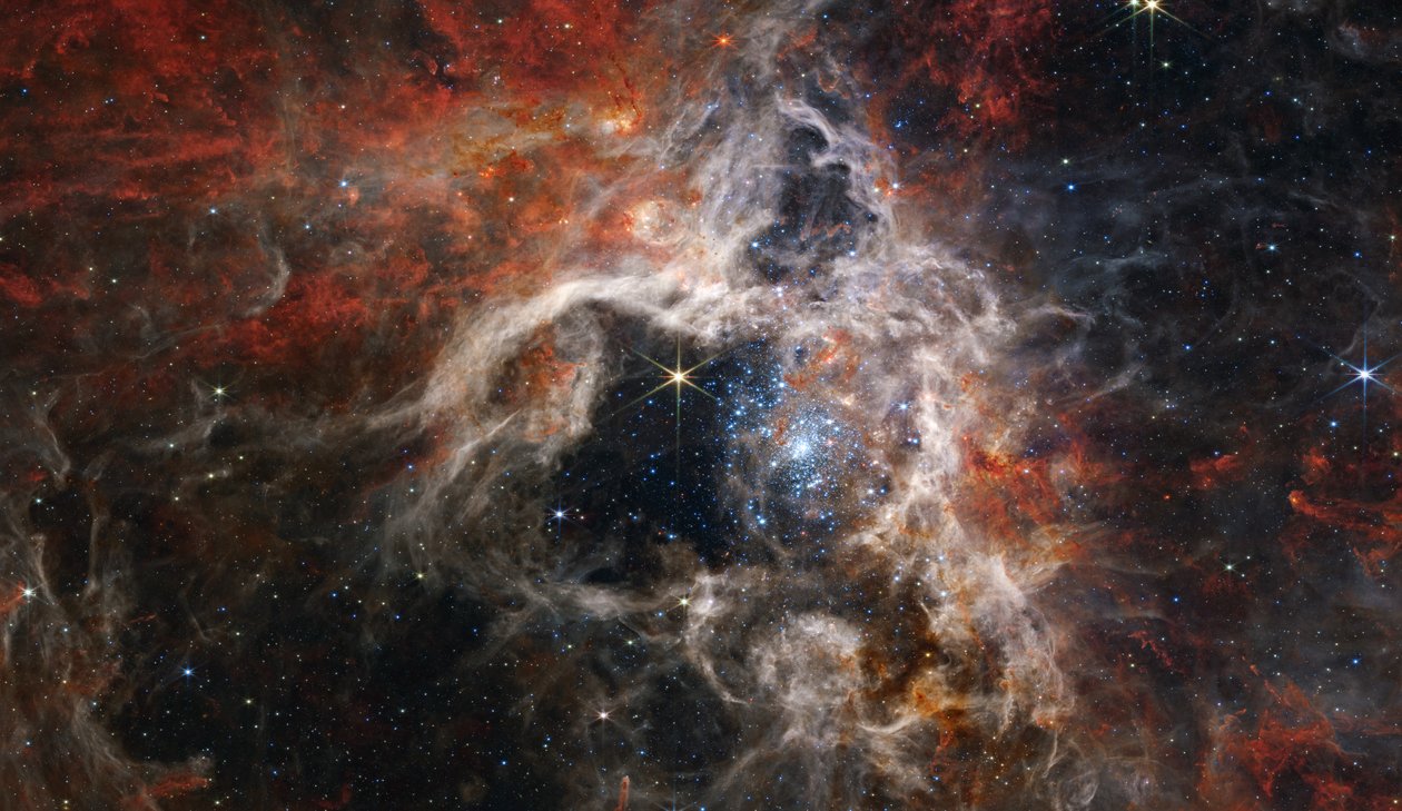 Uma Tarântula Cósmica de James Webb Space Telescope (NASA)
