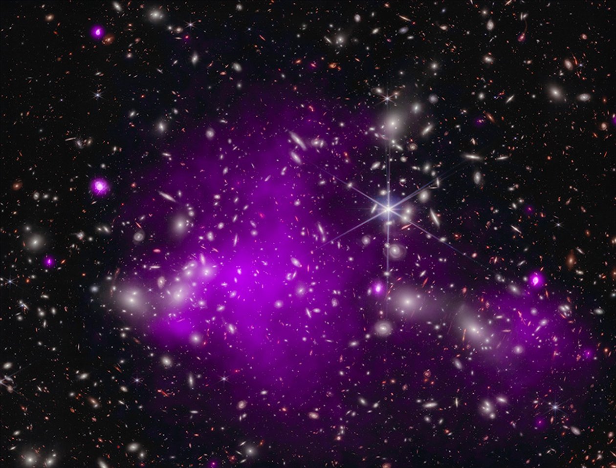 Telescópios da NASA descobrem buraco negro recorde (sem legenda) de James Webb Space Telescope (NASA)