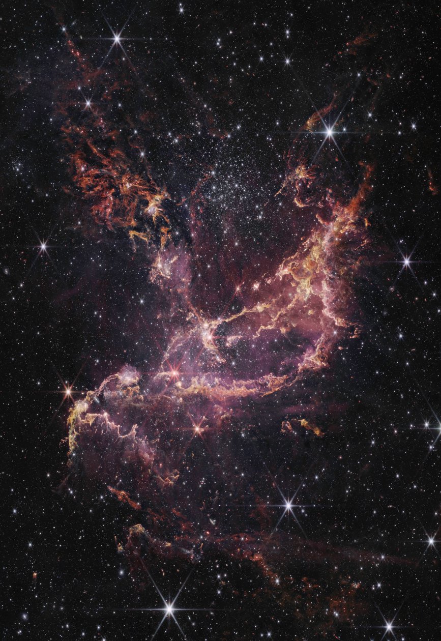 NGC 346 (Imagem NIRCam) de James Webb Space Telescope (NASA)