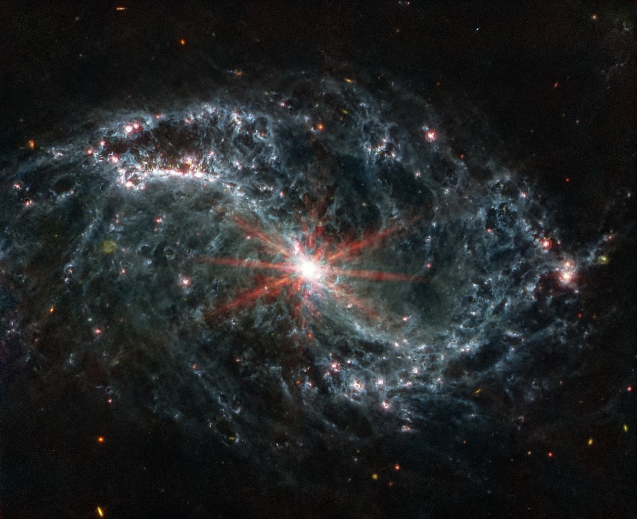 NGC 7496 (Imagem MIRI) de James Webb Space Telescope (NASA)