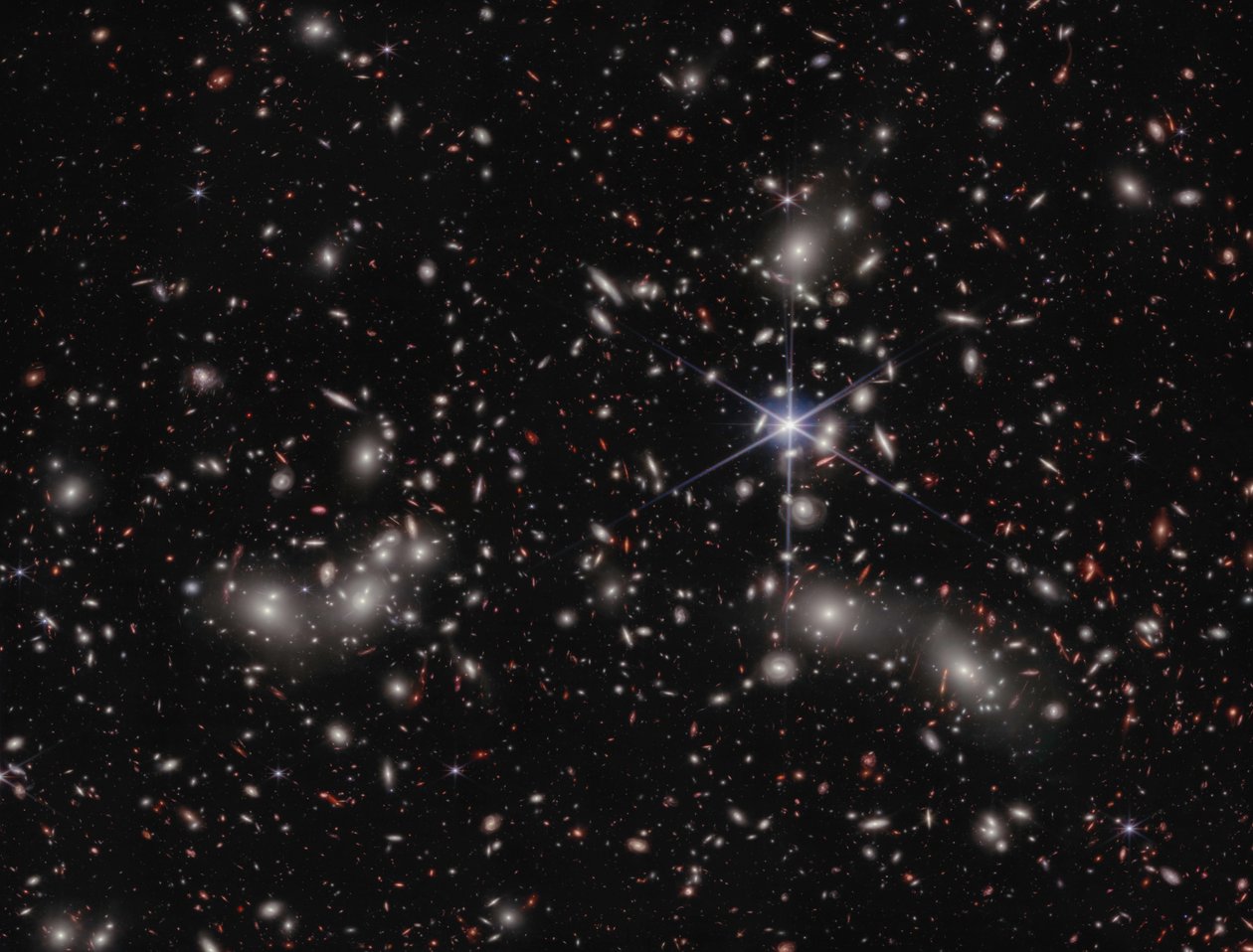 Aglomerado de Pandora (Imagem NIRCam) de James Webb Space Telescope (NASA)