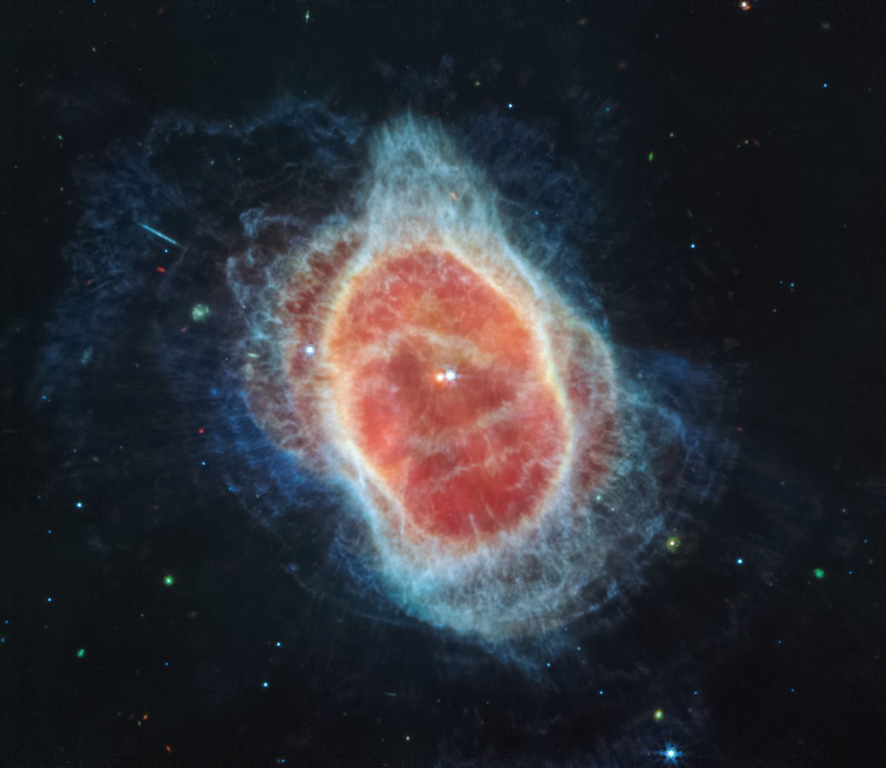Nebulosa do Anel do Sul (Imagem MIRI) de James Webb Space Telescope (NASA)