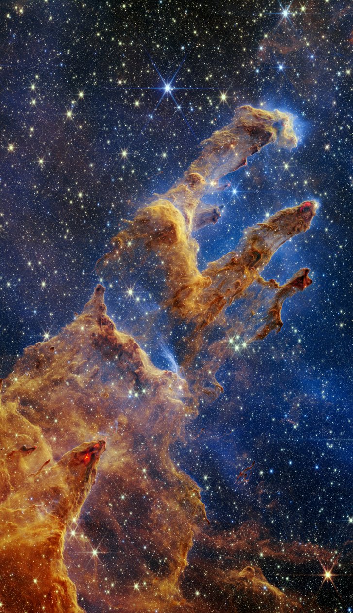 Os Pilares da Criação (Webb NIRCam Image) de James Webb Space Telescope (NASA)