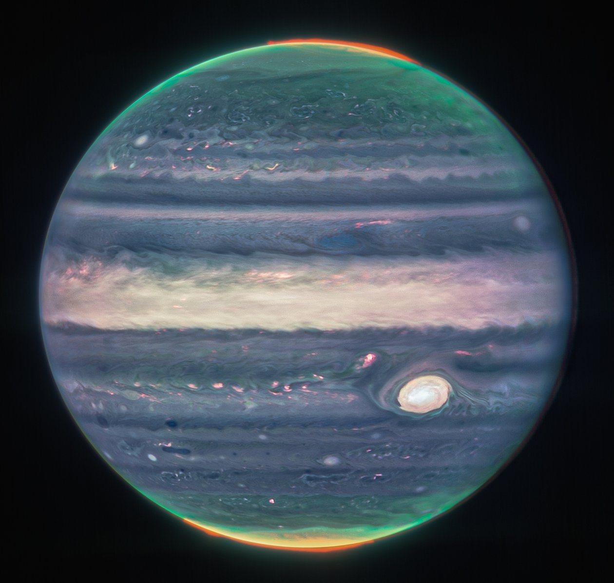 Webb's Jupiter Images Showcase Auroras, Hazes