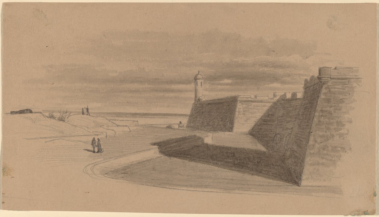 Fosso em Fort Marion, Flórida de James Wells Champney