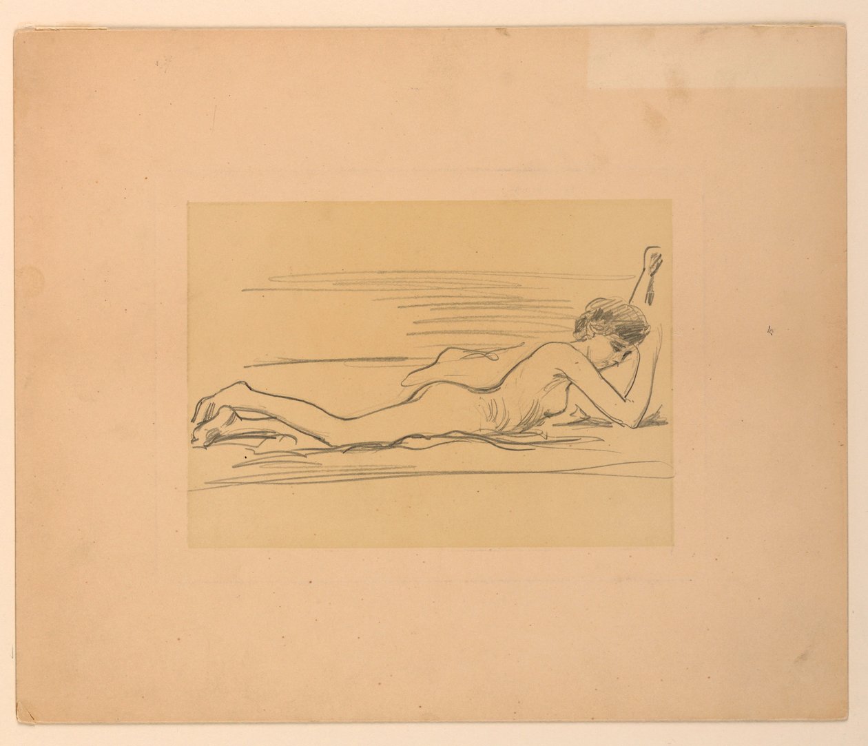 Esboço de nu feminino de James Wells Champney