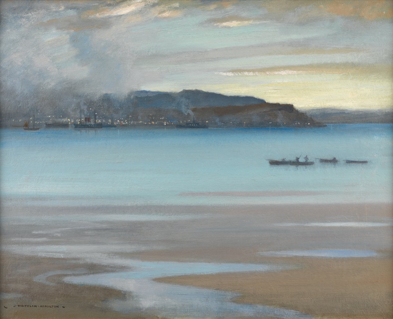 Rhu Bay (óleo sobre tela) de James Whitelaw Hamilton